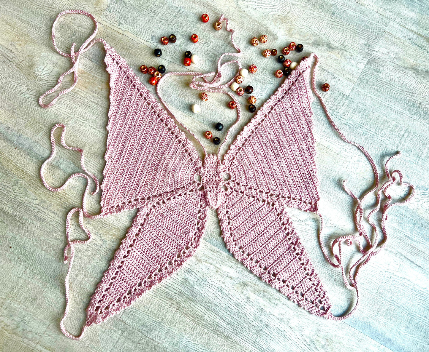 Hot Crochet Handmade Summer Butterfly Top