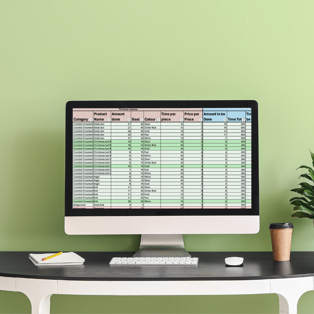 Inventory Market Tracker – Excel-Tool für Handmade-Verkäufer